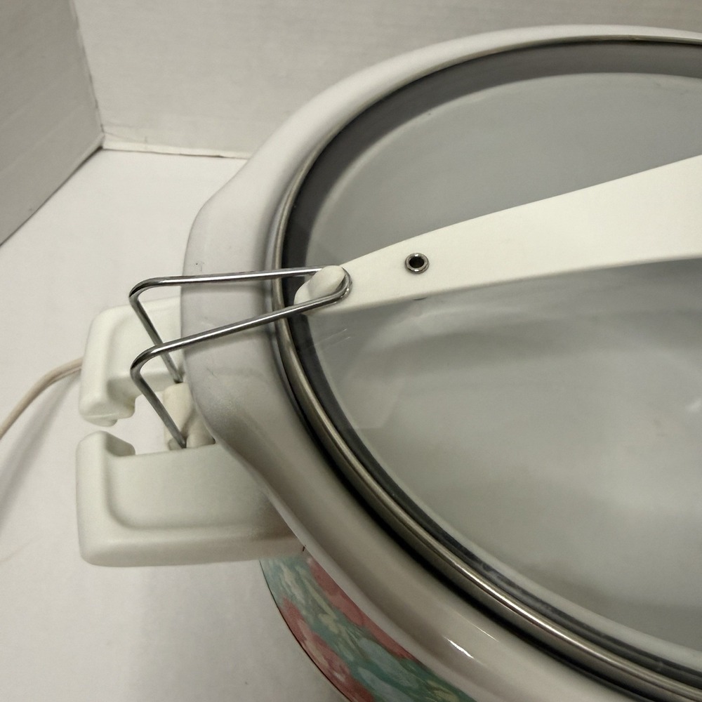 🌺 Pioneer Woman 6 QT Slow Cooker Vintage Floral Crock Pot #33362 Hamilton Beach - Picture 2 of 12